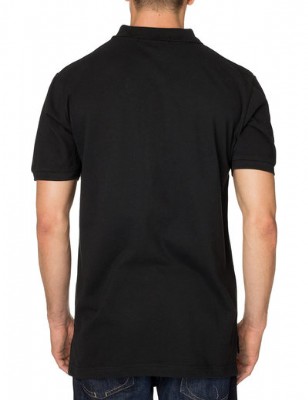חולצת פולו יו אס פולו שחור לוגו סגול סוס גדול - Classic fit