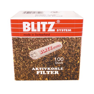 פילטר למקטרת בליץ 9 מ"מ 100 יח' BLITZ Pipe Filters 9 m"m 100 Pieces