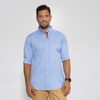 חולצה מכופתרת ראלף לורן פסים כחול/לבן - Classic fit